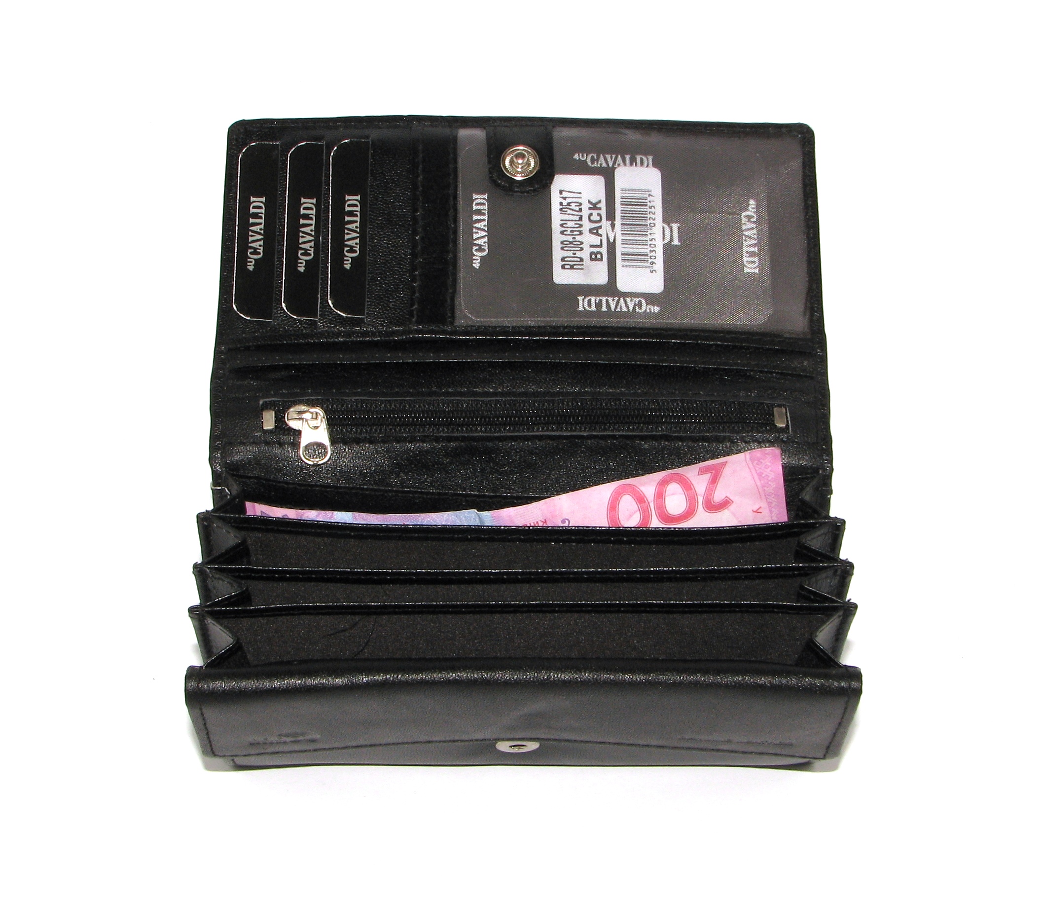 Кошелек женский Cavaldi RD-08-GCL BLACK Кошелек женский Cavaldi RD-08-GCL BLACK